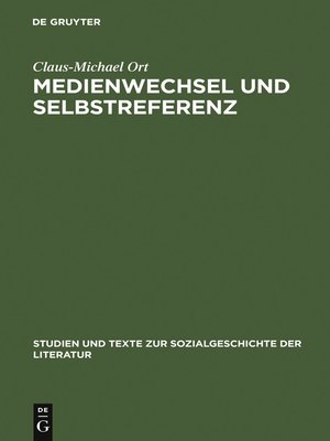 cover image of Medienwechsel und Selbstreferenz